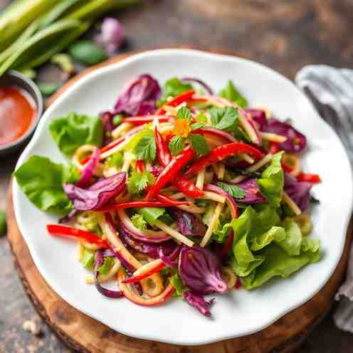 Yam Hua Plee - Best Vegetarian Thai Banana Blossom Salad
